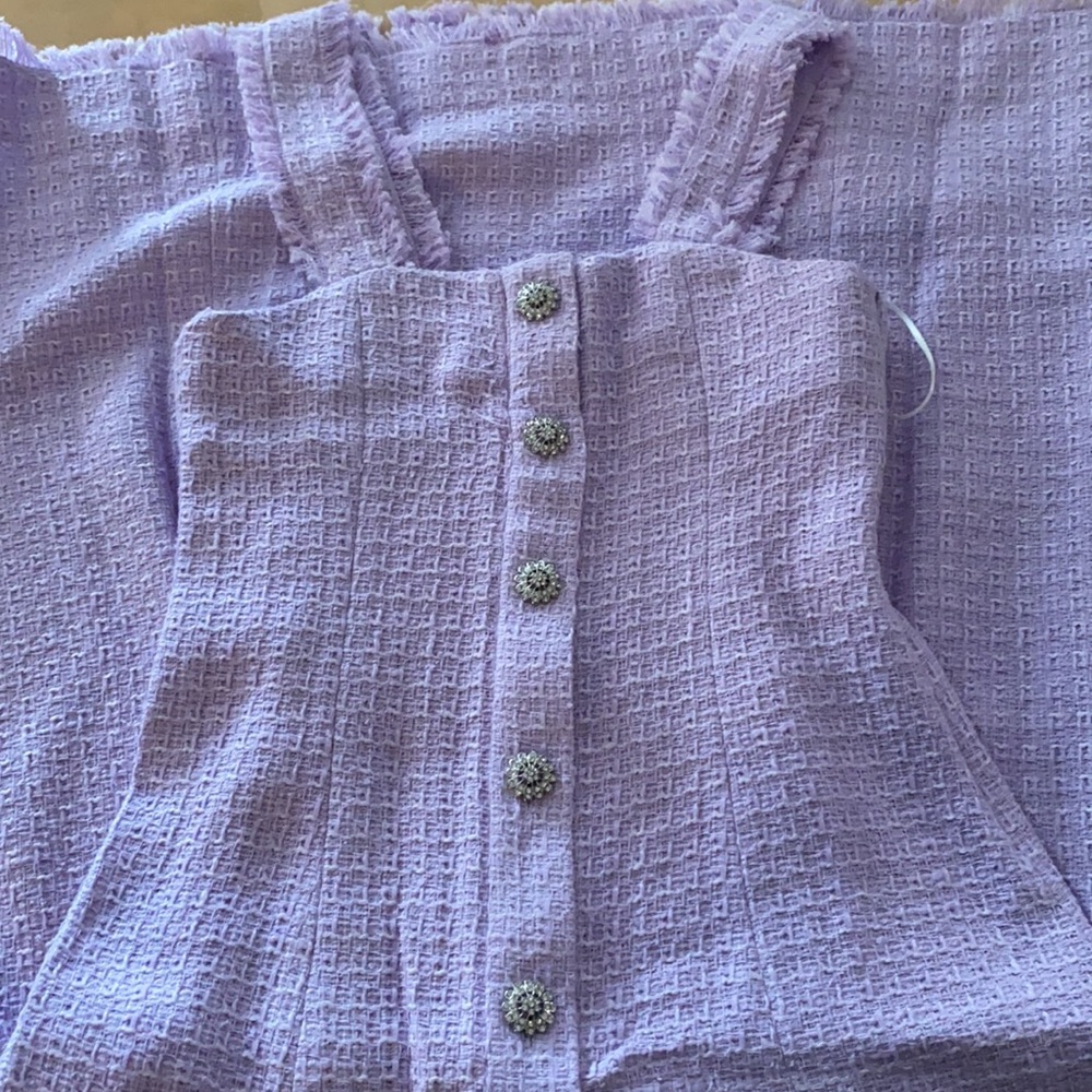 Zara Womens  tweed dress Sz M - Picture 8 of 11